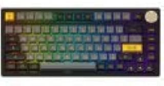 AKO PC75B Plus - Shapeless black and gold wireless gaming keyboard, RVB colorimetric space, crystal switch - black and gold.. Shop with purpose at DIAYTAR NIGERIA, where your money goes further and delivery is always prompt.