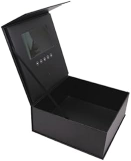 LCD Red Dot Gift® Video Gift Box, Pink Fleur Fleur Pattern Gift, Storage Box for 7 inch Wedding Birthday Party (Black).. Experience the ease of modern shopping with DIAYTAR NIGERIA's vast selection and quick delivery service.