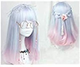 Light blue pink color degraded wig Soft 18 inch for girls.. Your complete retail destination, DIAYTAR NIGERIA combines extensive variety with prompt delivery.