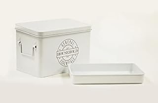 Metal canned canned box divided with hinge cover and removable storage box for supplies and first aid tools, medicines, pharmacy, crafts and sewing - matt white and gray.. Big savings, small wait times — shop now at DIAYTAR Nigeria.