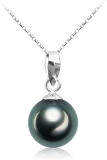 Black pearl necklace from Tahiti 9-10 mm in Sterling 925 silver, Women's gifts -viki lynn.. Discover thousands of products on DIAYTAR Nigeria with delivery between 5 to 8 days across the country.
