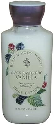 Bath & Body Works Lotion Black Raspberry Vanilla, 8 oz with shea and vitamin E (black raspberry vanilla).. With DIAYTAR Nigeria, you can browse through thousands of items at the best prices. Place your order today and receive it in less than a week.