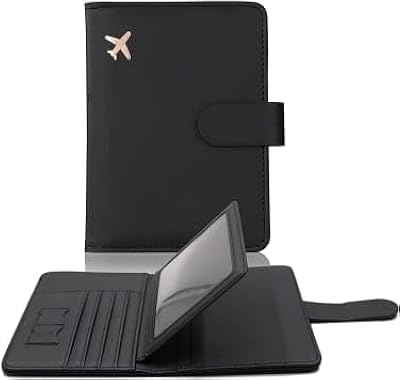 Waterproof leather travel portfolio blocking the RFID Passeport holder with cards slots.. DIAYTAR NIGERIA: Creating access to affordable products for every Nigerian with our swift delivery service.