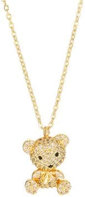 Trendy bears collar inlaid with golden crystals and rhinestones, cute design perfect for gifts and relaxed use, stainless steel, rhinestones.. DIAYTAR NIGERIA: Transforming online retail with affordable prices and consistent 5-8 day nationwide delivery.