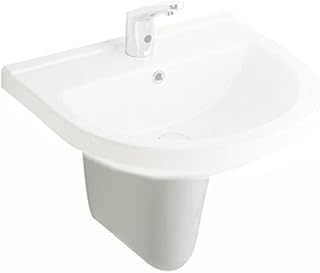 Ceramicsan half-medium for terra and volcano bathtub (half-pedestal).. Shop from anywhere in Nigeria with DIAYTAR's extensive selection and budget-friendly shipping options.
