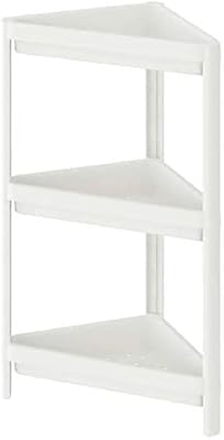 Bathroom storage organizer with Reko corner shelf (33x33x71cm) (white).. DIAYTAR NIGERIA promises affordability and variety with every purchase, delivered in 5-8 days.
