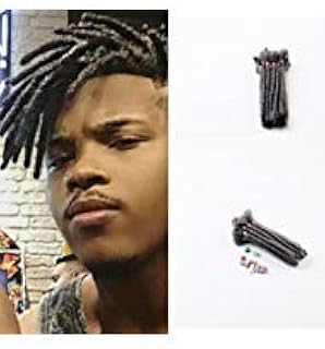 Extensions of DSOAR Dreadlocks for men 6 "Handmade, 20 wicks/Braided hair package (#171, dark gray color).. DIAYTAR NIGERIA: Connecting Nigerians with their needs through affordable prices and 5-8 day shipping.