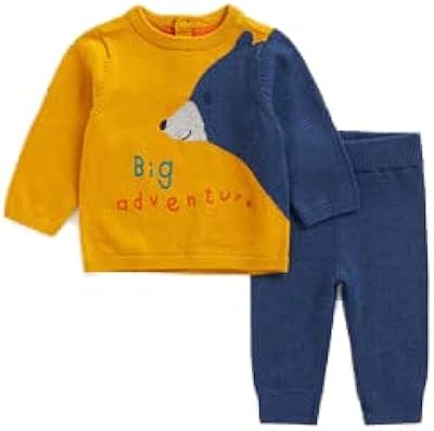Mothercare Bear Adventure knitted set for young boys.. DIAYTAR NIGERIA brings retail convenience to your screen with affordable prices and dependable shipping.