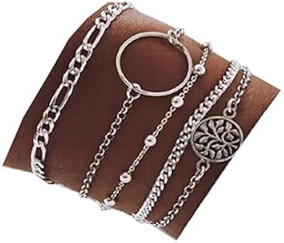 Hand accessories DENIFERY wire hollow circular pearls set of 5.. Shop with confidence on DIAYTAR Nigeria — quality products and timely delivery.
