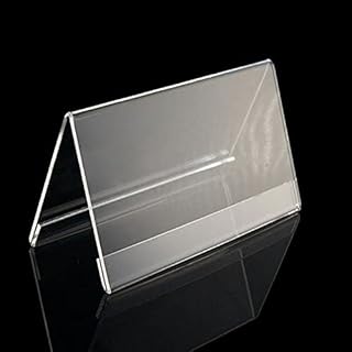 Airgoesin 20 Pieces Acrylic Bureau Business Name Card Price Sign Sign display Tent Double Face Plaque display.. DIAYTAR NIGERIA makes every shopping desire a reality with affordable prices and delivery in 5-8 days.