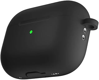 Dado protection case for AirPods Pro 2 2nd generation with keychain, flexible silicone case offering complete frontal frontal protection (black).. DIAYTAR NIGERIA: Where smart shoppers find everything they need at prices they can afford.
