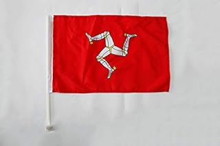 Az Flag Car Flag Island of Man 18 '' X 12 '' - Manx - English car flags 30 x 45 cm - 18x12 banner plastic stick.. DIAYTAR NIGERIA: Where quality meets accessibility with affordable prices and prompt shipping.