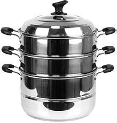 Kotto steam steam in stainless steel with 3 thicknesses, 3 sizes, 32 cm (12.5 inches).. Embrace a new era of online shopping with DIAYTAR NIGERIA's extensive range and budget-friendly prices.