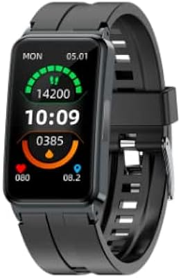 Digital Digital Humcemia Watch Watch ECG BRACELET BRACK MONOR OF BLADE AND TEMBER.. Shop with ease at DIAYTAR NIGERIA and enjoy our extensive product range delivered at affordable rates.