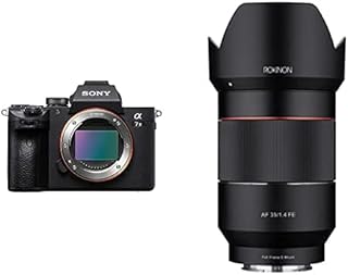 Camera without mirror full format Sony ALPHA A73 ILCE7M3 - Black, only case with ROKINON AF 35 mm f/1. Full-format wide-angle objective for Sony Fe, black frame (io3514-e).. Experience the future of shopping with DIAYTAR NIGERIA's extensive selection delivered in just 5-8 days.