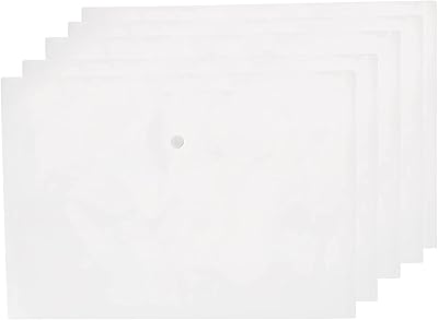 Set of 5 transparent plastic folders, A4 format, for paper storage, office and school supplies BGYP12.. DIAYTAR NIGERIA: Bringing affordable shopping solutions with a diverse product catalog delivered nationwide.
