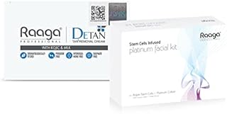 Raaga Professional De-Tan Kojic & Milk anti-tanks cream | 72g (12g*6) & Professional face Kit Raaga | Platinum | 61g.. Affordable luxury and fast service — only on DIAYTAR Nigeria.