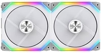 Double white pack lian lian li uni fan sl140 with controller (140 mm LED argb pwm daisy-chain) (SL140-2 White Cooler).. Wide range, low cost, fast delivery — that’s DIAYTAR Nigeria.