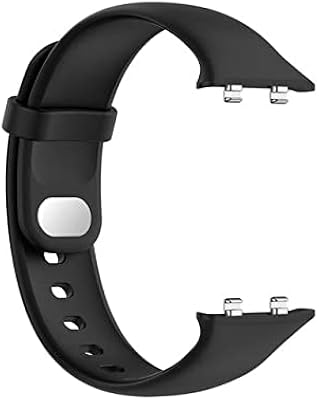 Soft silicone sport bracelet for 46 mm Oppo watch (black).. Shop with ease at DIAYTAR NIGERIA and enjoy our extensive product range delivered at affordable rates.