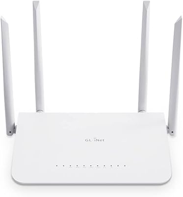 GL-NET GL-SF1200 │ AC1200 4 Ports Ethernet Gigabit WiFi 300Mbps+837MBPS 12Mo of RAM ports.. Your digital shopping destination, DIAYTAR NIGERIA combines variety with affordability and quick delivery.