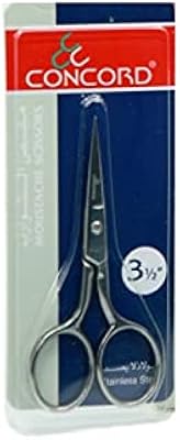 Professional scissors for men's hair for men (3.5 inches) - scissors to cut the nose, mustache and stainless steel beard (silver).. DIAYTAR NIGERIA brings online shopping to every Nigerian with affordable prices and reliable shipping.