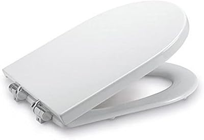 White Roca Roca Bathroom Replacement toilet seat with Sweet closing hinges 801562004.. DIAYTAR NIGERIA: Where convenience meets affordability with delivery across Nigeria in under 8 days.