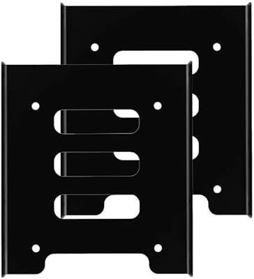 Hard drive support SSD in metal 2.5 "at 3.5", mounting for internal hard drive computer (2.5 "to 3.5", 2).. DIAYTAR NIGERIA makes quality accessible to all with our affordable prices and quick delivery service.
