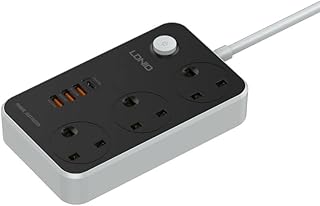 LDNIO current extension with 3 sockets and 3 USB ports, 1 x PD socket compatible with the 3 -pin UK/water socket for the house, the office and more.. DIAYTAR NIGERIA: Making quality products accessible to all Nigerians at affordable prices.
