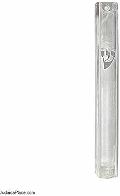 Cover of Mezouza Art Judaica in transparent plastic - 10 cm.. Thousands of choices. Zero hassle. All thanks to DIAYTAR Nigeria.