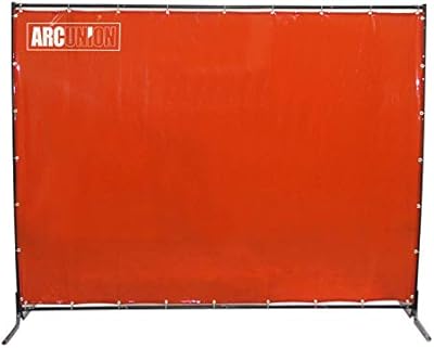 ARK Union PVC welding panel with metal frame (6 x 8 feet) - CE Nordic welding screen in1598-2011, transparent, UV resistant, useful for construction sites, industrial and contract sites - Orange.. One platform, all your needs — DIAYTAR Nigeria delivers quickly.