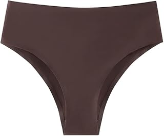 High-waisted bikini underwear for women (brown, 2xl size), brown.. DIAYTAR NIGERIA transforms dreams into deliveries with our affordable prices and reliable shipping.
