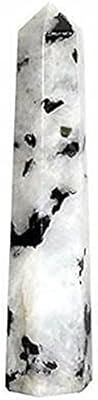 Healing baguette in Crystal Crystal Moon Arc-en-ciel Rebay, yoga wand, meditation, natural crystal stone 90-100mm.. Big selection, small prices — shop now on DIAYTAR Nigeria.