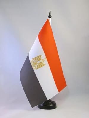Pefsinol table flag in Egypt 21 x 14 cm - Small Egyptian office flags 14 x 21 cm.. DIAYTAR NIGERIA: Where affordability and variety meet with convenient delivery within 8 days.