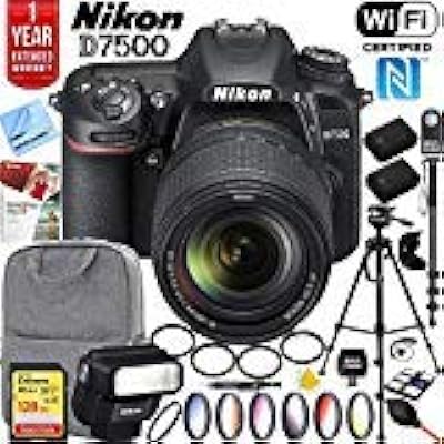 NIKON D7500 20.9 MP digital camera in DX format with AF-S 18-140 mm f/3.5-5.6g ED VR with fast flash, 128 GB memory card, extended one-year warranty and accessories (17 items)).. DIAYTAR NIGERIA: Your gateway to affordable products delivered reliably across Nigeria.