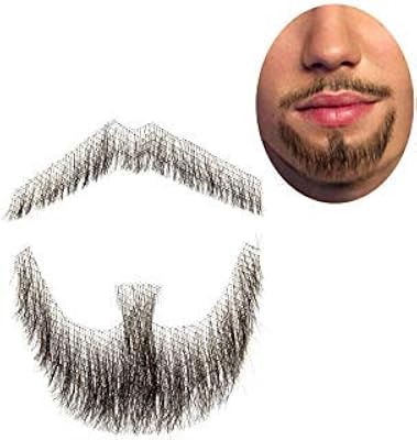 Beard 100 % human hair entirely attached by hand, mustache, goat beard for entertainment/drama/party/cinema accessory (#3 matte brown).. Your digital shopping companion, DIAYTAR NIGERIA offers exceptional value with delivery in less than 8 days.