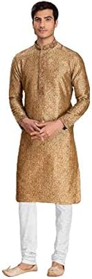 Kurta and churidar set with long sleeves regular cup maniavar for men (brown, size m).. Shop from our extensive catalog at DIAYTAR NIGERIA and enjoy doorstep delivery in just 5-8 days.