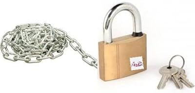 2 -meter GE Abbasali chain of 8 mm with 40 mm lock for bikes, bikes, storage, etc... Discover why thousands choose DIAYTAR NIGERIA for affordable products delivered in less than a week.