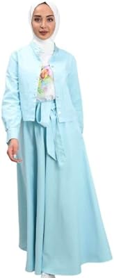 Set of relaxed clothing for Muslim women, skirt with blouse and women's jacket, set of women's clothing made in Türkiye.. DIAYTAR NIGERIA brings online shopping to every Nigerian with affordable prices and reliable shipping.