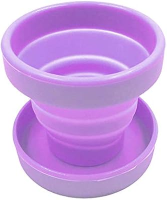 Foldable sterilizing storage cup in fodder silicone for menstrual sections of travel 200 ml (purple).. Your trusted marketplace, DIAYTAR NIGERIA offers extensive variety with delivery within 8 days.