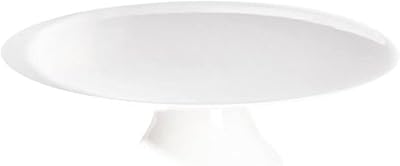 ASA large, ceramic, shiny white cake, 22.5 x 22.5 x 8 cm.. With DIAYTAR Nigeria, shopping online is easy, affordable, and fast.