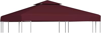 Ferdexcel 2 -layer 2 310 g/m2 arbor roofing tent 3 x 3 m burgundy.. DIAYTAR NIGERIA delivers what matters - quality, affordability, and prompt nationwide shipping.