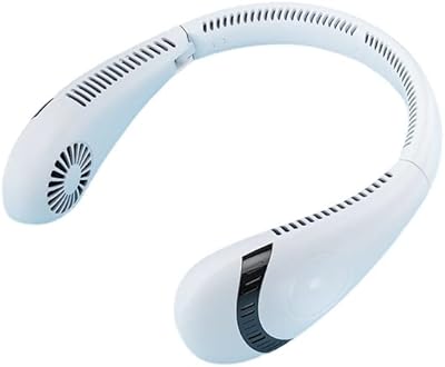360 -degree paper -free suspended neck fan, mini rechargeable cooling fan by USB, foldable portable sports cooling fan, suspended neck fan (5000 mAh white).. For everyday items and more, trust DIAYTAR Nigeria.