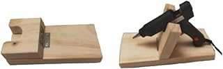 Support for hot glue pistol/support for thermofusible wooden glue pistol/Base for pistol with thermofusible glue/Craft room organizer (A).. DIAYTAR Nigeria: Great value, fast delivery, and endless options.