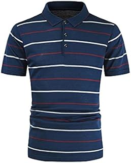 Gaheli T-shirts for men, Striped T-shirts for men, relaxed cut, simple buttoning, short sleeves, reverse, high, office clothing, men's t-shirt (color: hortel, size: xxxl).. Say hello to Nigeria’s fastest-growing e-commerce site — DIAYTAR Nigeria.