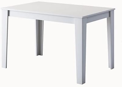 Home canvas kitchen dining table, size 110 x 72 cm, white color.. DIAYTAR Nigeria: Great value, fast delivery, and endless options.