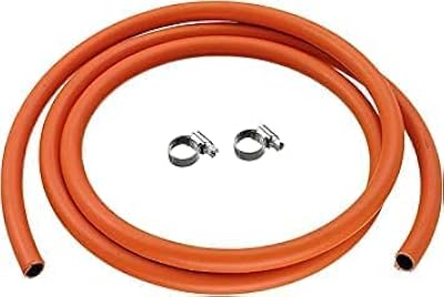 Propane gas pipe (2 meters) with 2 tightening necklaces.. Shop quality and variety at unbeatable prices on DIAYTAR Nigeria — delivery in under 8 days.