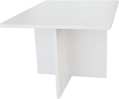 Comfortable children's desk Mahmayee 8050, low height and rounded edges, white colors, size 60 x 50 cm CH01.. Fast, affordable, and reliable — that’s the DIAYTAR Nigeria experience.