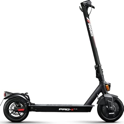 Ducati pro E Plus scooter with indicators, elegant design with a powerful 350 watts brushless engine, maximum 25 km range, 10 -inch anti -hair tubeless tires, 3.5 -inch LED screen, maximum load of 100 kg - Black.. Shop across boundaries at DIAYTAR NIGERIA and enjoy budget-friendly nationwide delivery within the week.