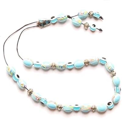 Wori Evil Eye - Turquoise pearls with colorful pearls.. Shop without compromise at DIAYTAR NIGERIA, where quality, affordability, and quick delivery coexist.