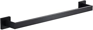 Black bathroom towel bar matte steel wallpaper.. Discover the convenience of DIAYTAR NIGERIA's vast e-commerce platform with delivery in just 5-8 days.